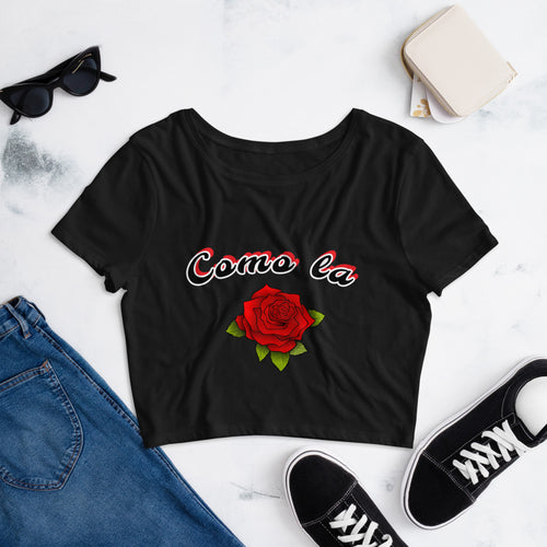 Como la Flor Crop Tee